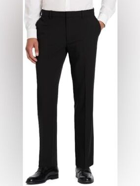 Van Heusen-Ultimate No Iron Black Formal Dress Pants Sz 38/30